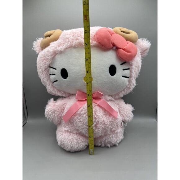 Sanrio Hello Kitty Pink Ram Costume 14" Plush Stuffed Animal - Picture 2 of 5